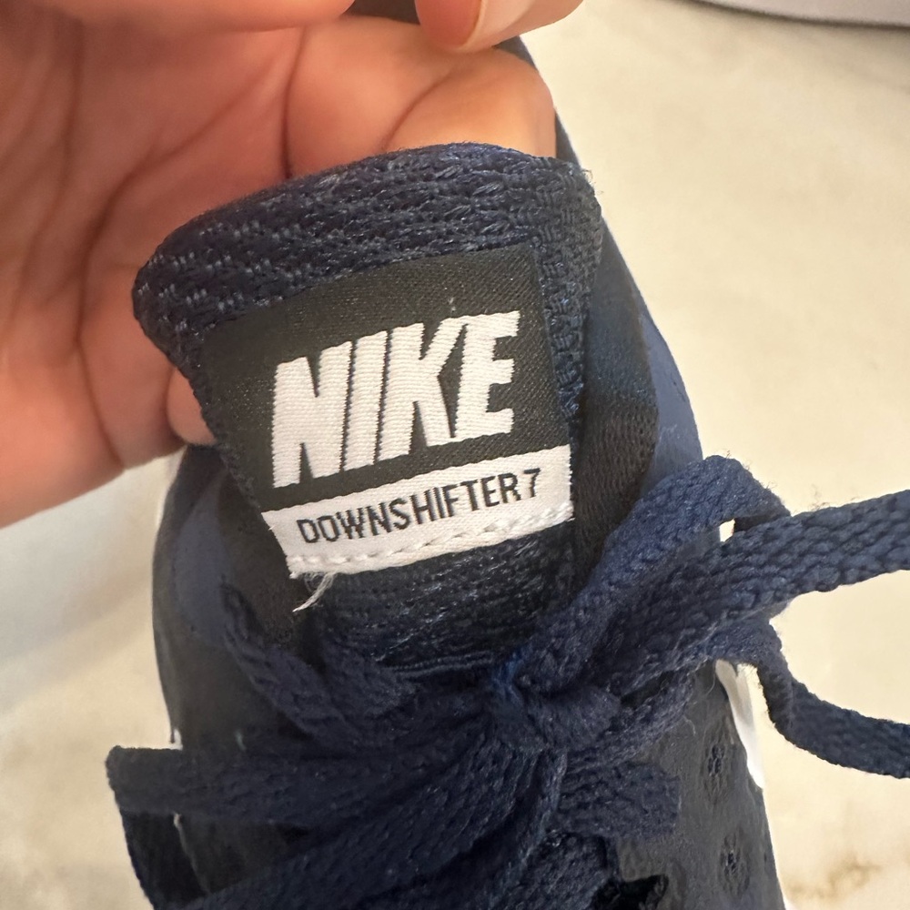 Nike Blue and White Athletic Running Shoes (Downshifter 7) - Picture 2 of 7